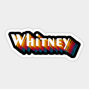 retro vintage Whitney Sticker